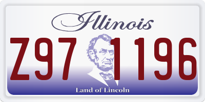 IL license plate Z971196