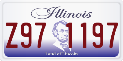 IL license plate Z971197