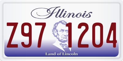 IL license plate Z971204