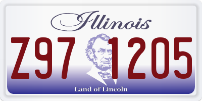 IL license plate Z971205