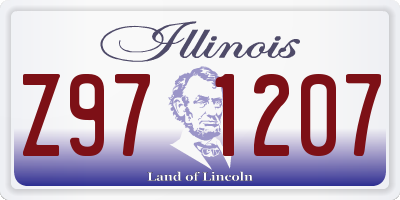 IL license plate Z971207