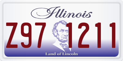 IL license plate Z971211