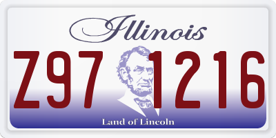 IL license plate Z971216