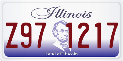 IL license plate Z971217