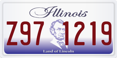 IL license plate Z971219