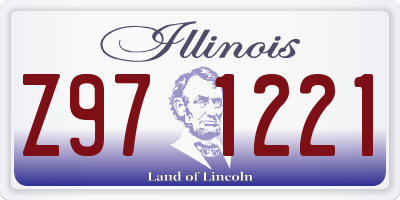 IL license plate Z971221