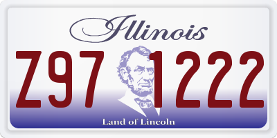 IL license plate Z971222