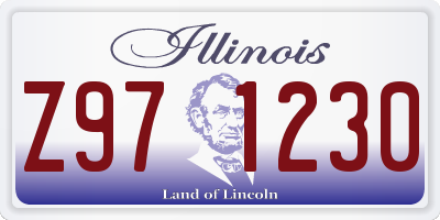 IL license plate Z971230