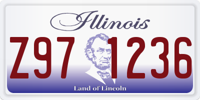 IL license plate Z971236