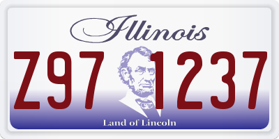 IL license plate Z971237