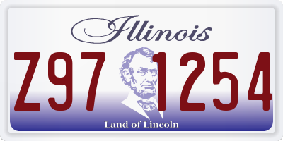 IL license plate Z971254