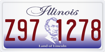 IL license plate Z971278