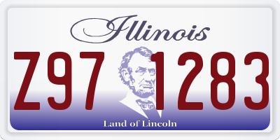 IL license plate Z971283