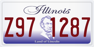 IL license plate Z971287