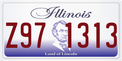 IL license plate Z971313