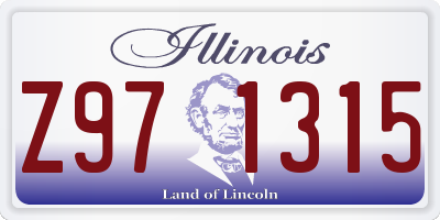 IL license plate Z971315