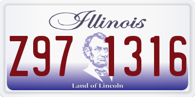 IL license plate Z971316