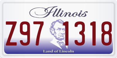 IL license plate Z971318