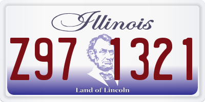 IL license plate Z971321