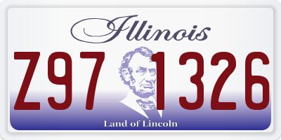 IL license plate Z971326