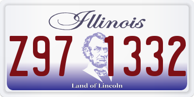 IL license plate Z971332