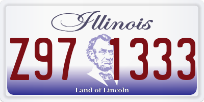 IL license plate Z971333