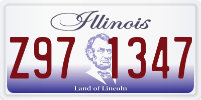 IL license plate Z971347