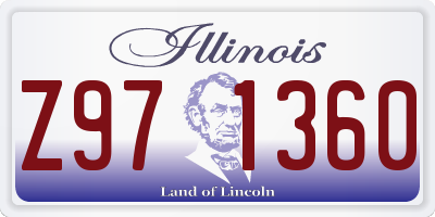IL license plate Z971360