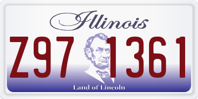 IL license plate Z971361