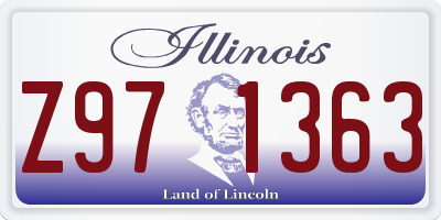 IL license plate Z971363