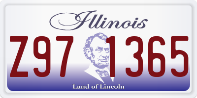 IL license plate Z971365