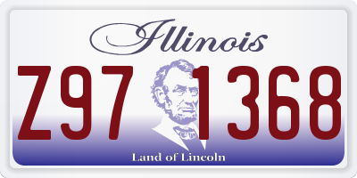 IL license plate Z971368