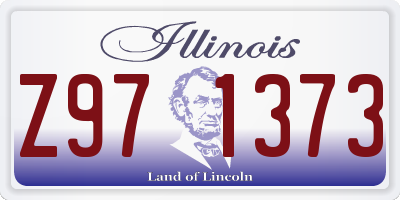 IL license plate Z971373