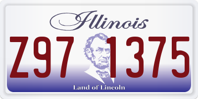 IL license plate Z971375