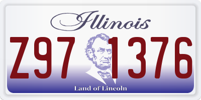 IL license plate Z971376