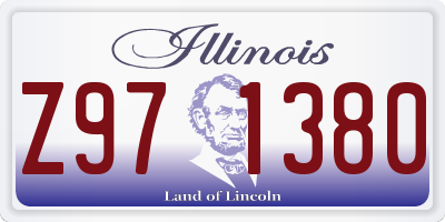IL license plate Z971380