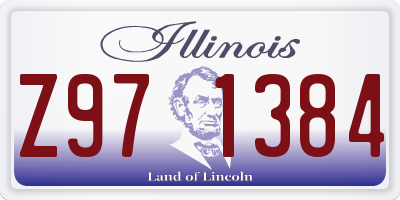 IL license plate Z971384