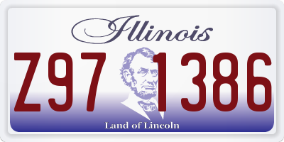 IL license plate Z971386