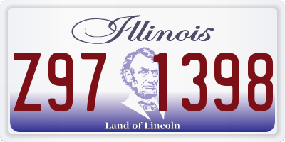 IL license plate Z971398