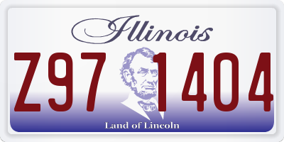IL license plate Z971404