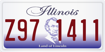 IL license plate Z971411