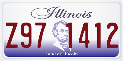 IL license plate Z971412