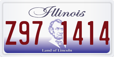 IL license plate Z971414