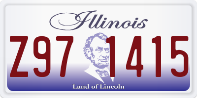 IL license plate Z971415