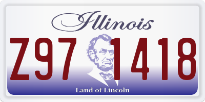 IL license plate Z971418