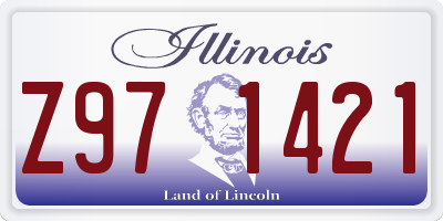 IL license plate Z971421