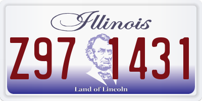 IL license plate Z971431