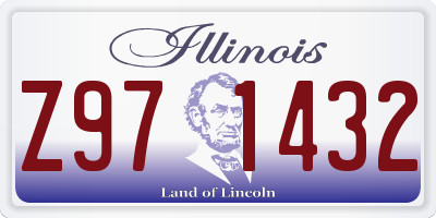 IL license plate Z971432