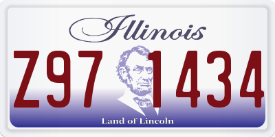 IL license plate Z971434