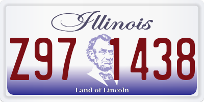 IL license plate Z971438